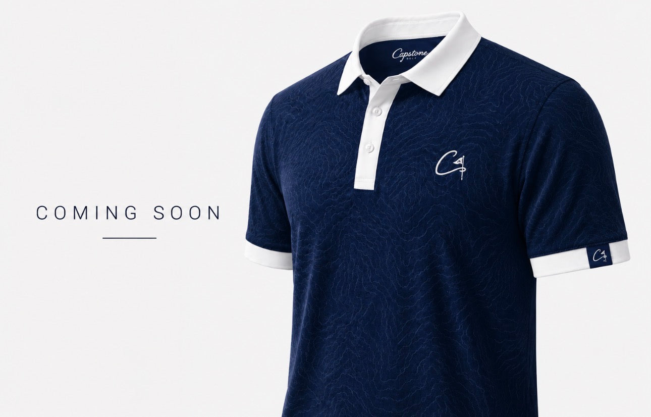 “Blue Roan” Contrast Performance Golf Polo.