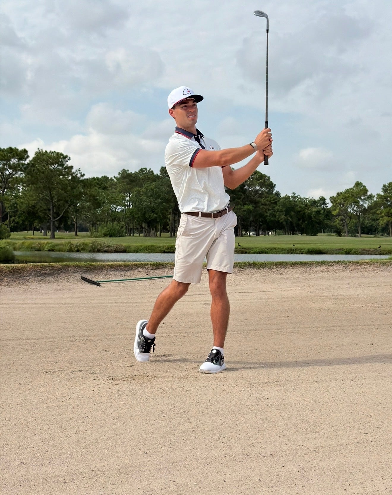 “Liberty” Contrast Performance Golf Polo